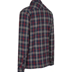 Cheap Trespass Fleece Skjorte Til Herre - Rapeseed - Navy Check