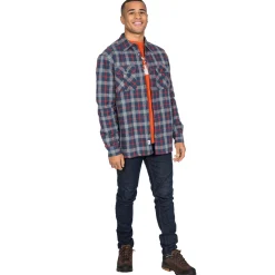 Clearance Trespass Fleece Skjorte Til Herre - Rapeseed - Gra