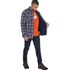 Clearance Trespass Fleece Skjorte Til Herre - Rapeseed - Gra