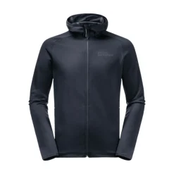 Cheap Jack Wolfskin Fleecejakke Til Herre - Baiselberg Hooded Fz M - Bla