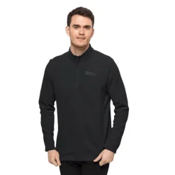 Online Jack Wolfskin Fleecetroje Til Herre - Taunus Hz M - Sort