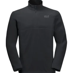 New Jack Wolfskin Fleecetroje Til Herre - Gecko - Sort