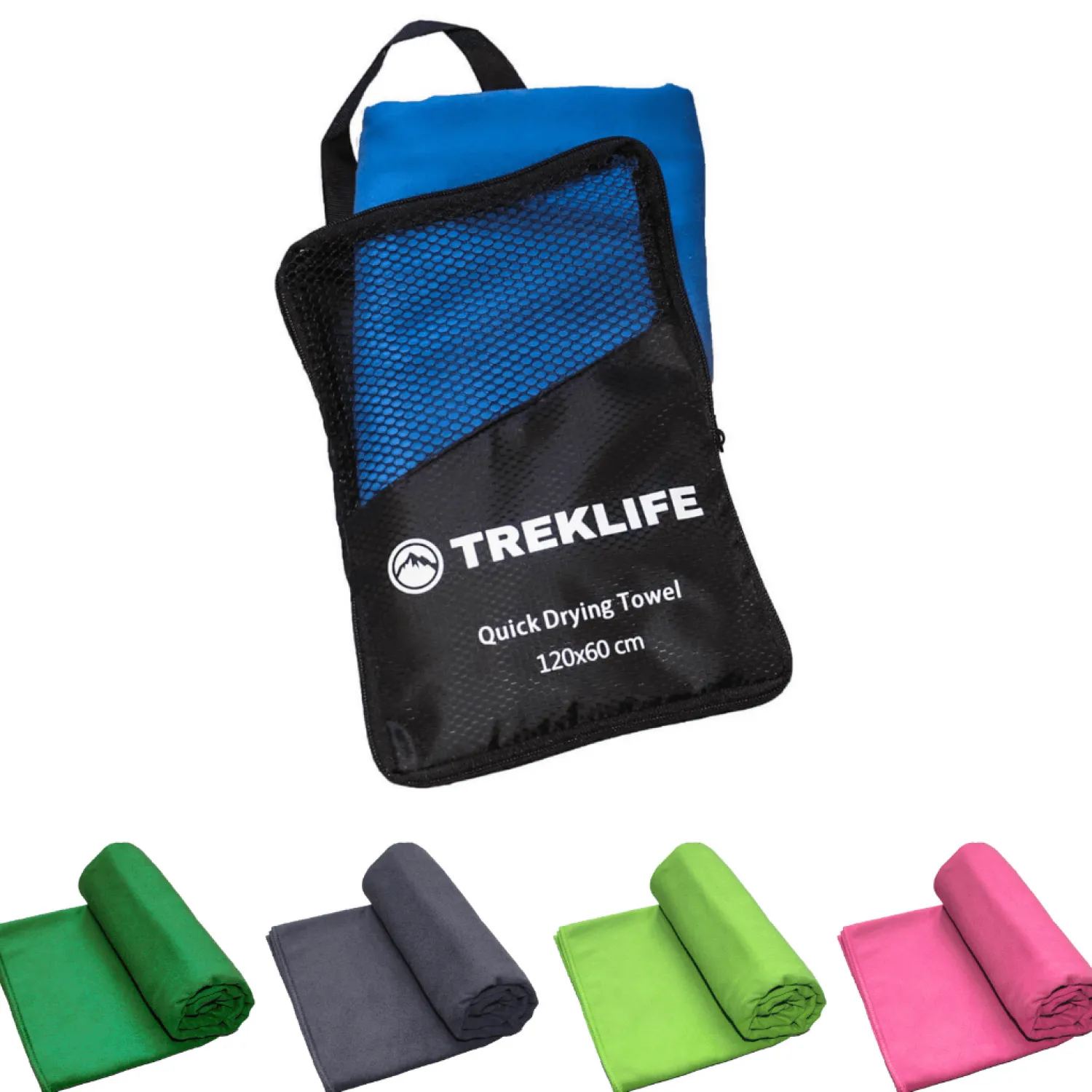 Cheap Treklife Hurtigtørrende Microfiber Handklaede - 120X60 Cm -
