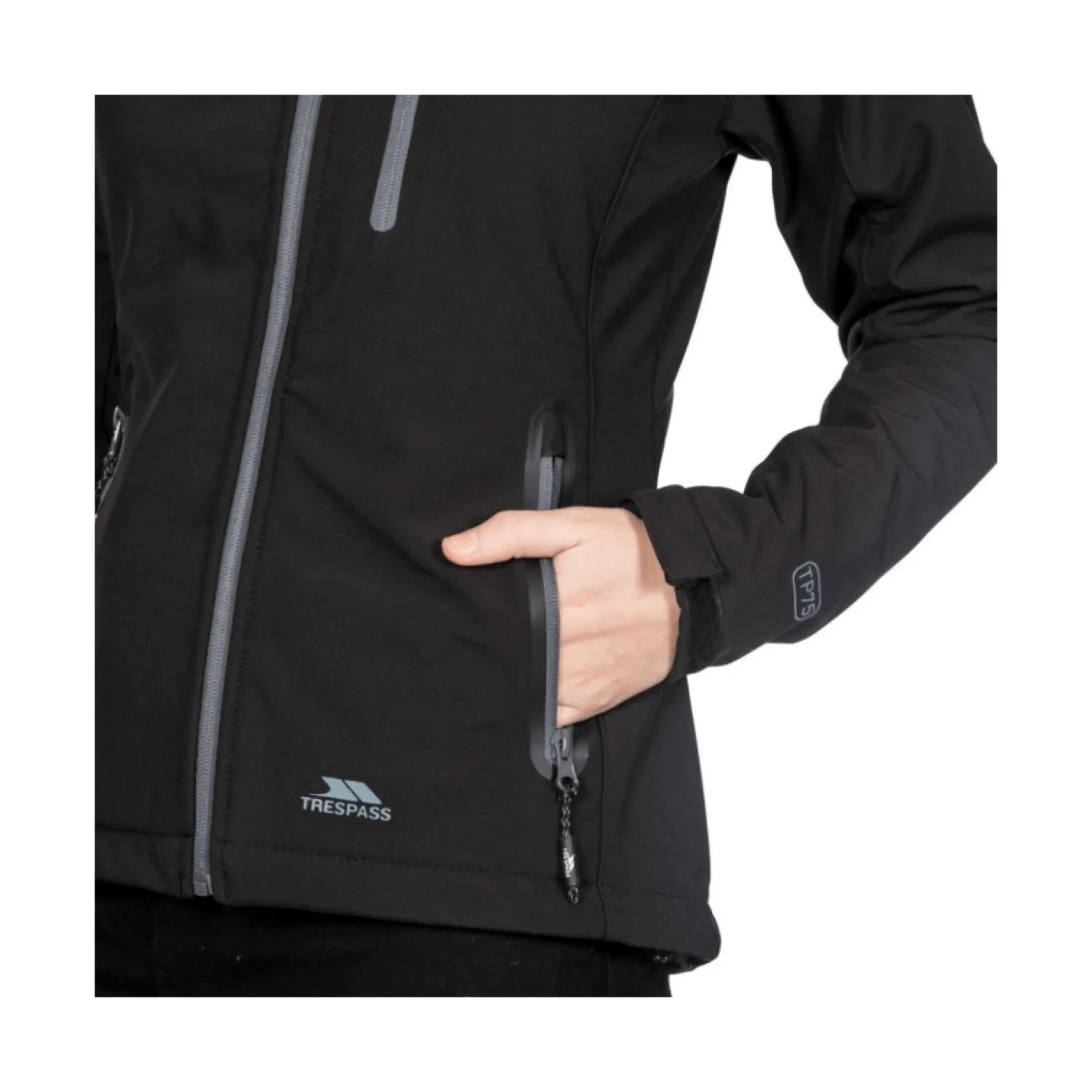 Outlet Trespass Jakke - Bela Ll - Softshell - Sort