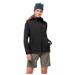 Clearance Jack Wolfskin Jakke Til Dame - Go Hike Jacket W - Sort