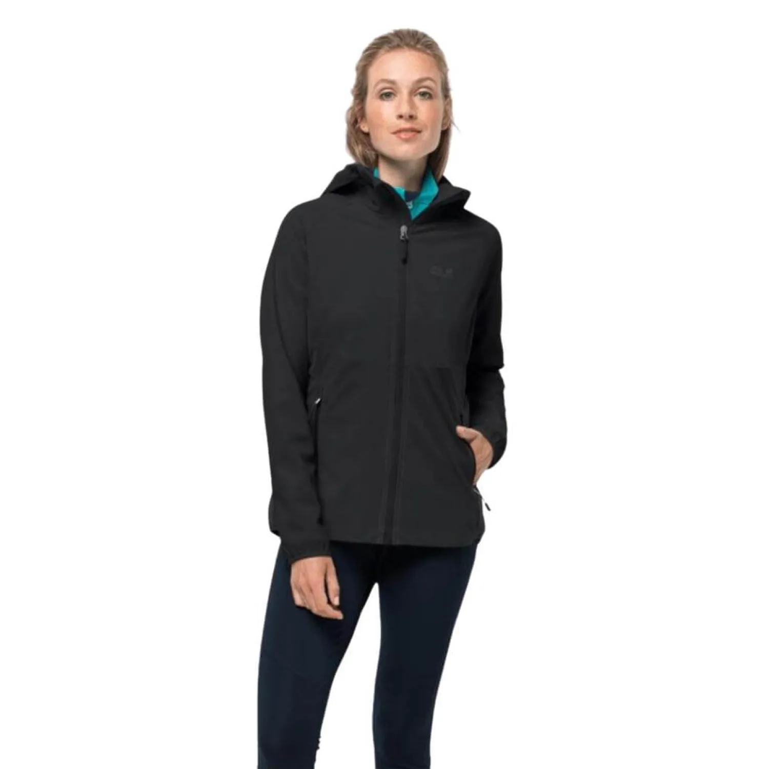 Flash Sale Jack Wolfskin Jakke Til Dame - Go Hike Softshell W - Sort
