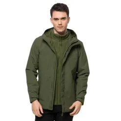 Best Jack Wolfskin Jakke Til Herre - Altenberg 3 In 1 Jkt M - Gron
