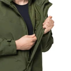 Best Jack Wolfskin Jakke Til Herre - Altenberg 3 In 1 Jkt M - Gron