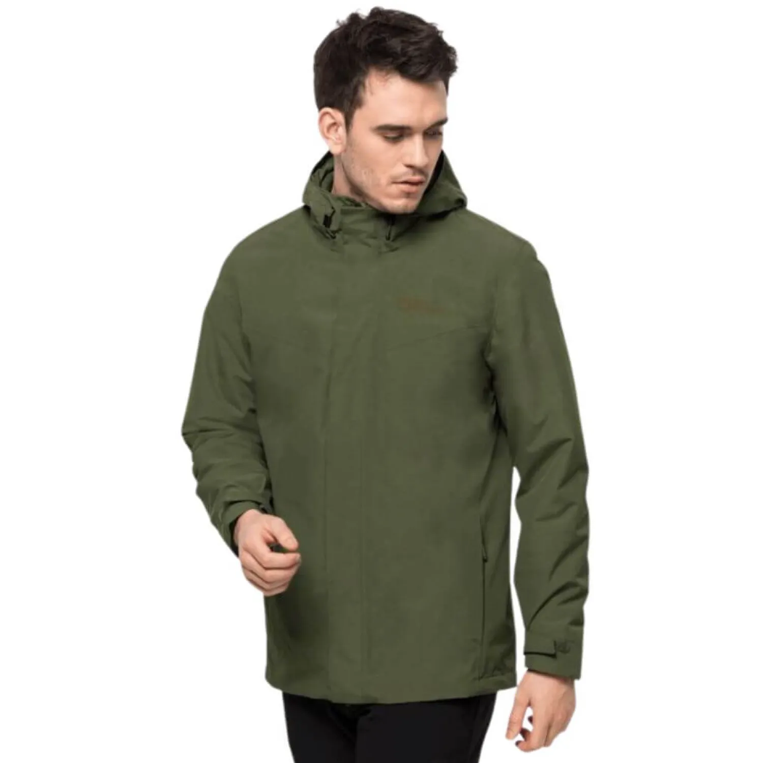 Best Jack Wolfskin Jakke Til Herre - Altenberg 3 In 1 Jkt M - Gron
