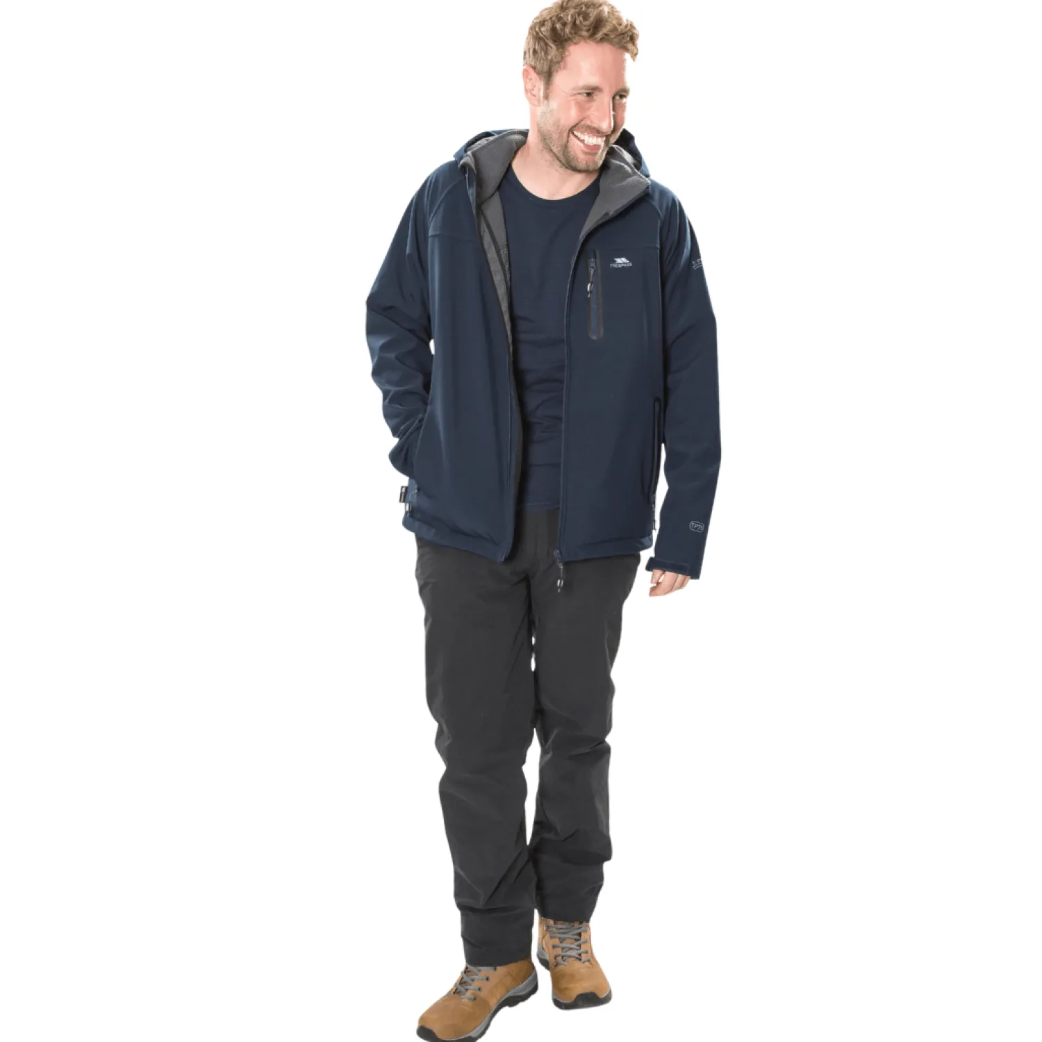 Sale Trespass Jakke Til Herre - Accelerator Ll - Softshell - Bla