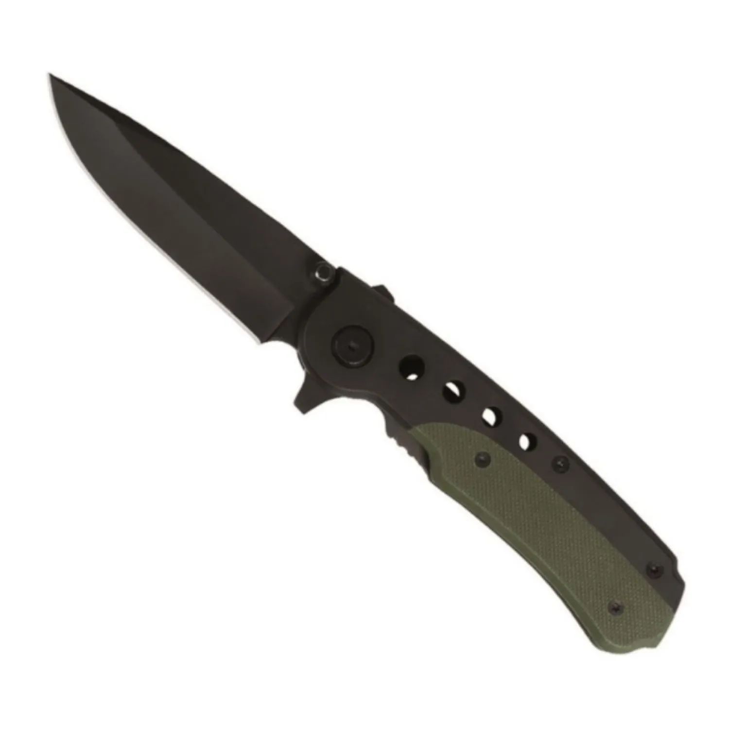 Best Sale Mil-Tec Kniv - One-Hand Knife With Clip - Rustfrit Stal