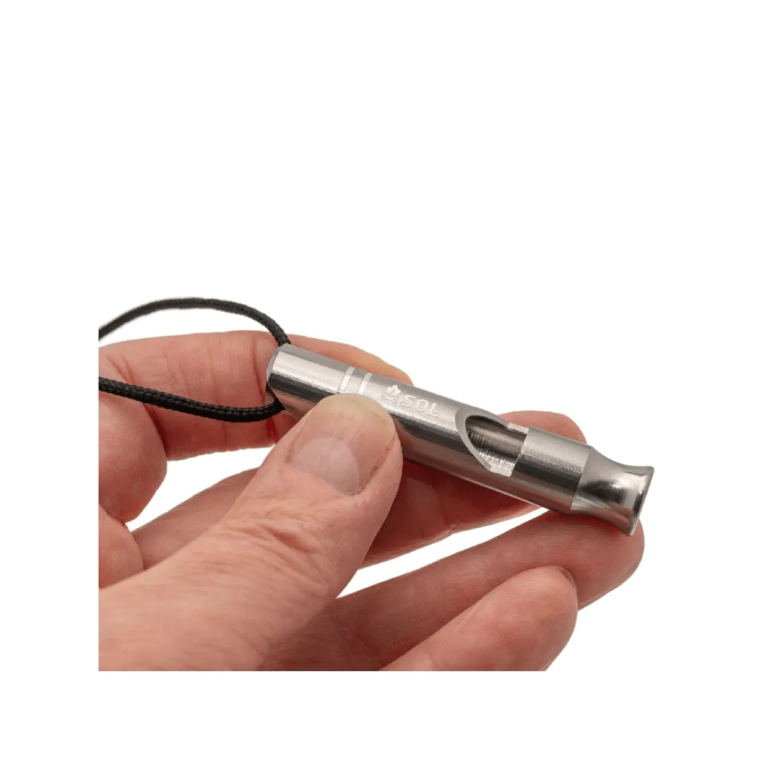 Store SOL Nodflojte - Metal Rescue Whistle - 2-Pak