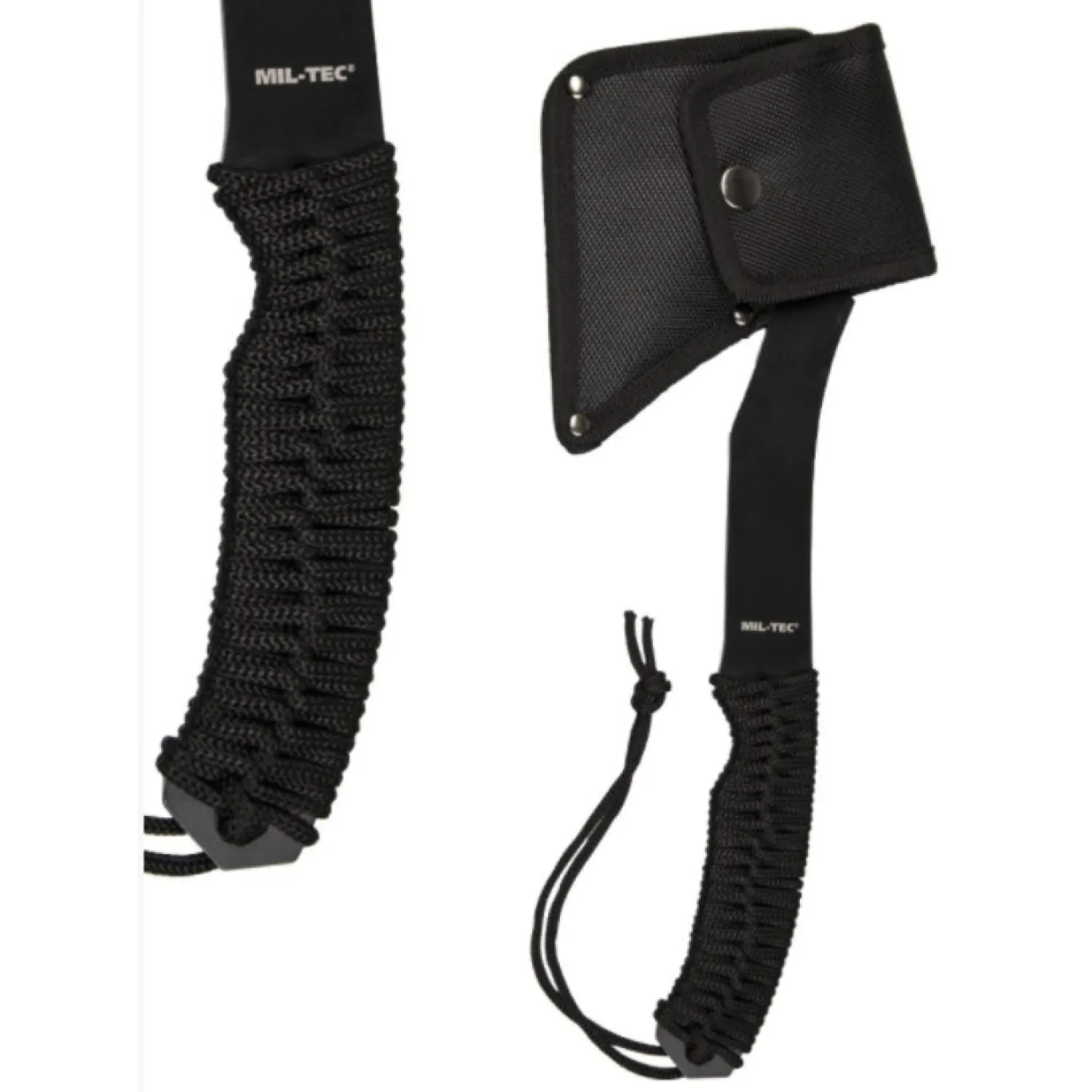 Online Mil-Tec Okse - Black Paracord Axe - Stal - Inkl Pose