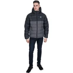 New Trespass Polstret Jakke Til Maend - Oskar - Sort
