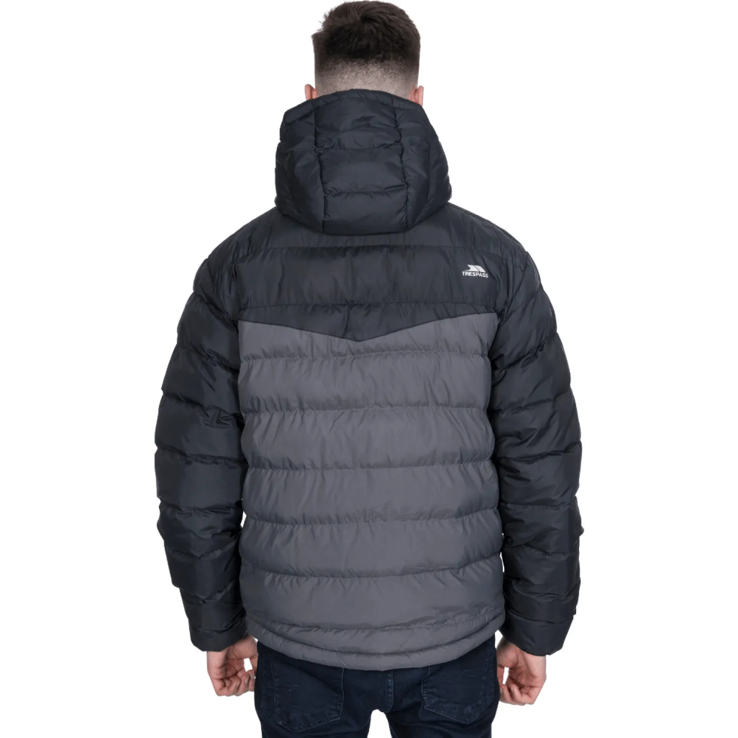 New Trespass Polstret Jakke Til Maend - Oskar - Sort