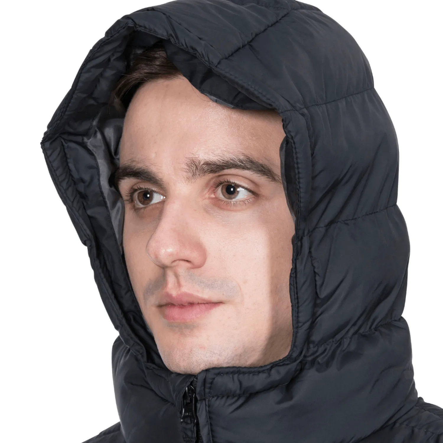 New Trespass Polstret Jakke Til Maend - Oskar - Sort