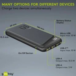 Best Sale Goobay Powerbank 10000Mah - Slimline