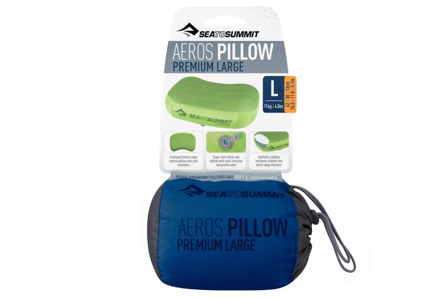 Outlet Sea To Summit Pude - Aeros Premium Pillow - Large
