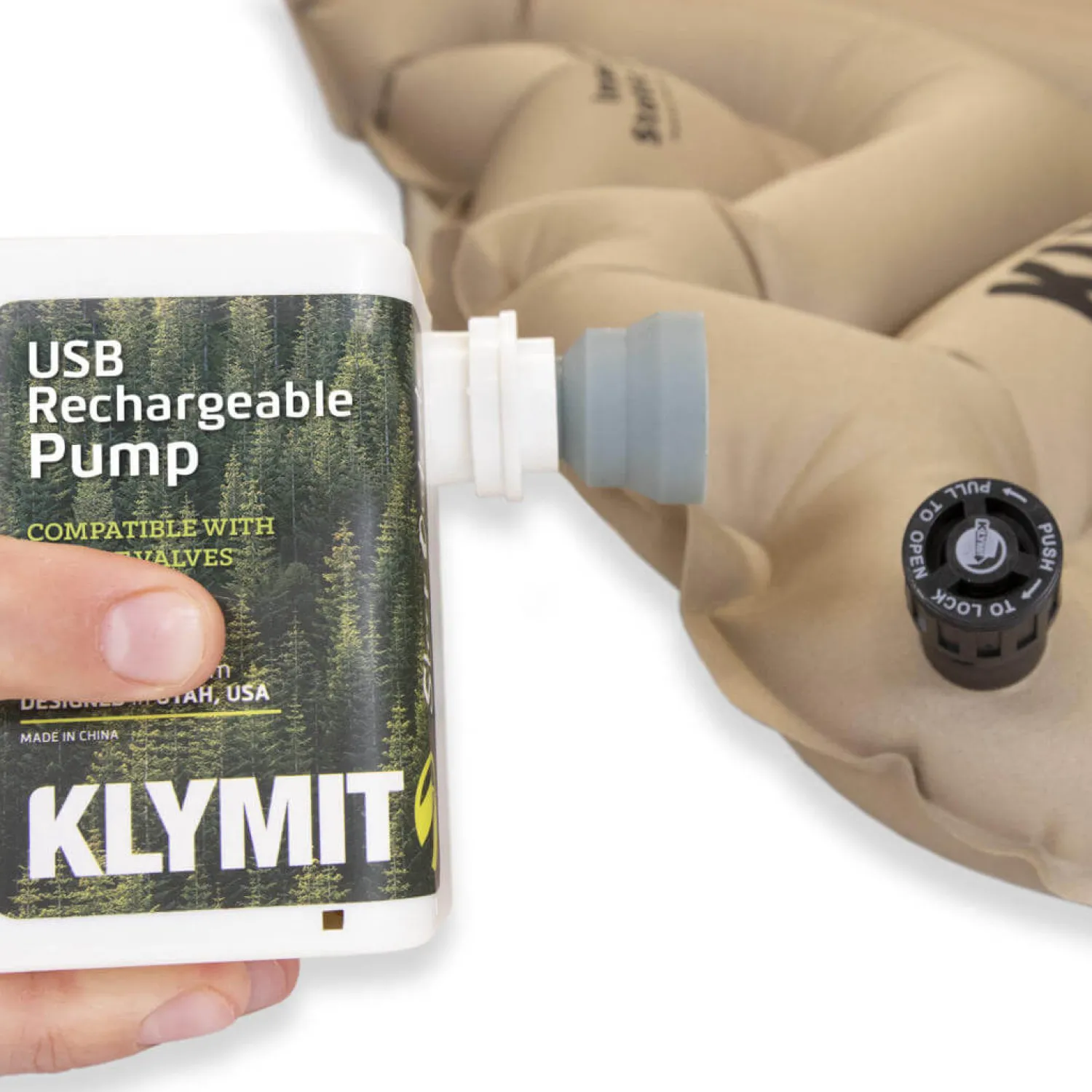 Store Klymit Pumpe Til Liggeunderlag - Usb - Genopladelig