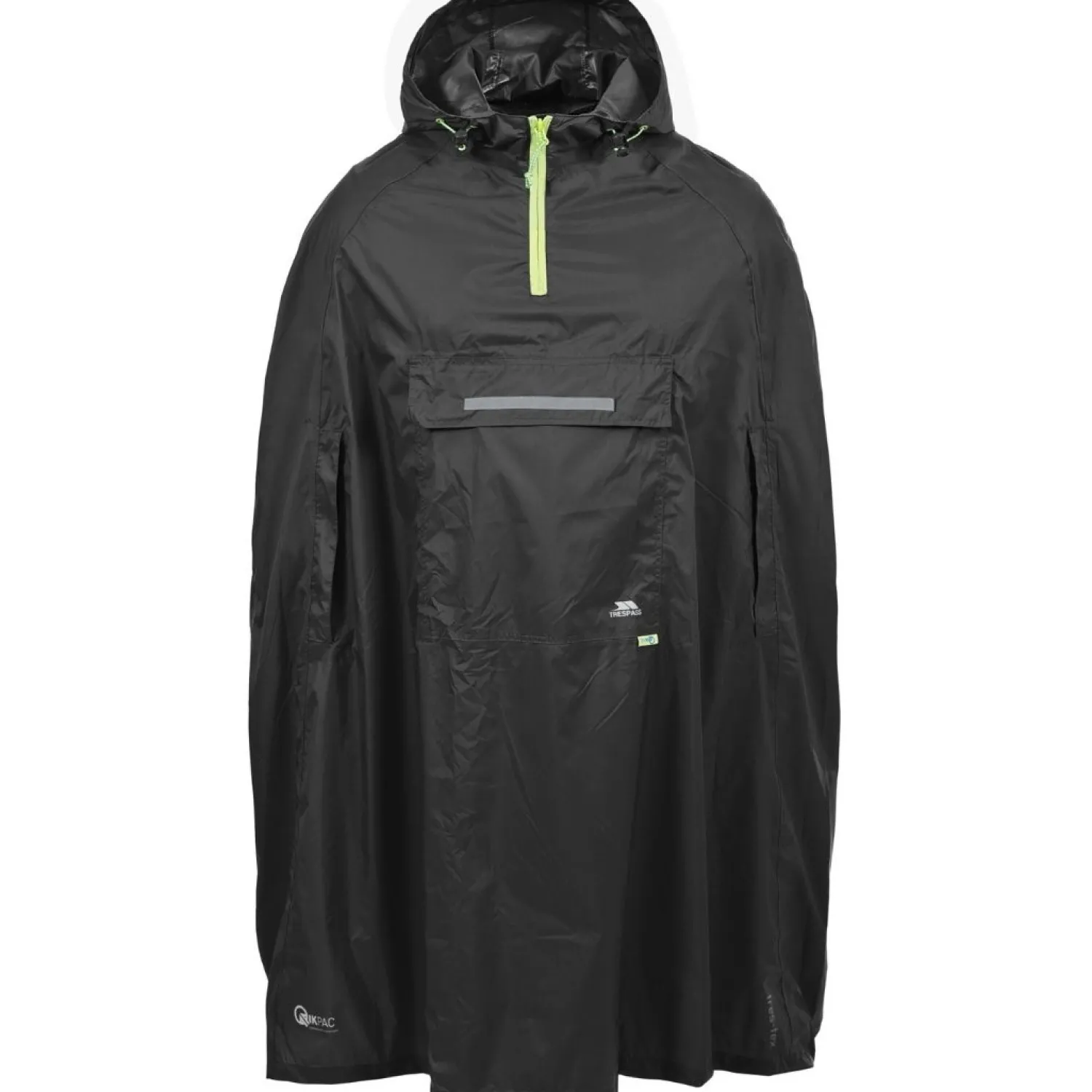 Cheap Trespass Qikpac Poncho - Vandtaet - Sort