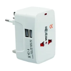 Store Aquipe Rejseadapter - Universal - 2 Usb Indgange