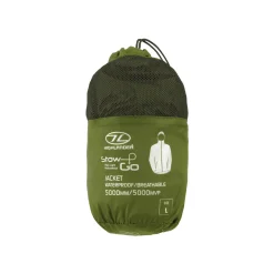 Outlet Highlander Stow&Go Jakke – Vandtaet – Gron