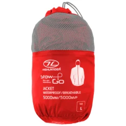 Hot Highlander Stow&Go Jakke - Vandtaet - Rod