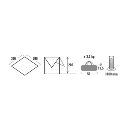 Outlet High Peak Tarp - Tarp 1 - Gra