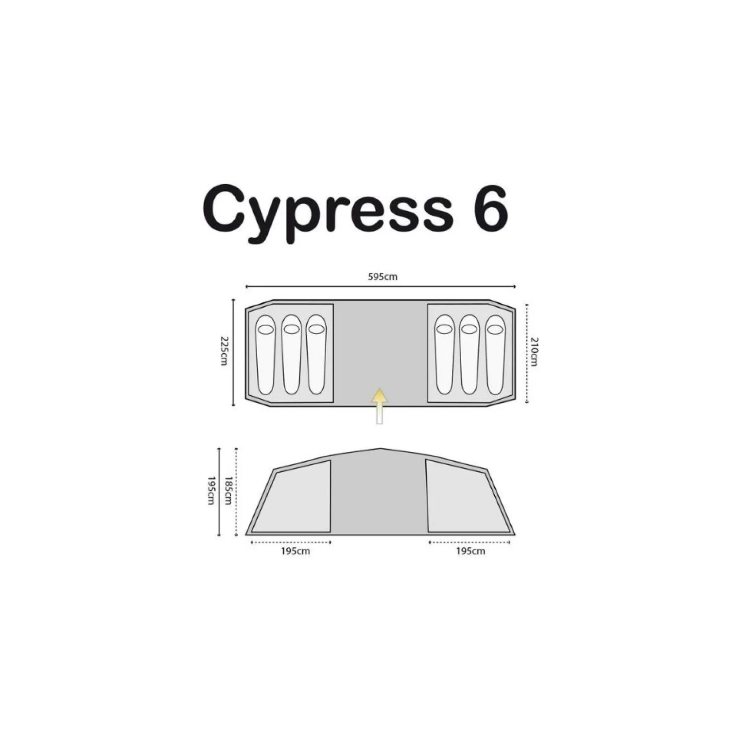 Sale Highlander Telt - Cypress - 6 Personer