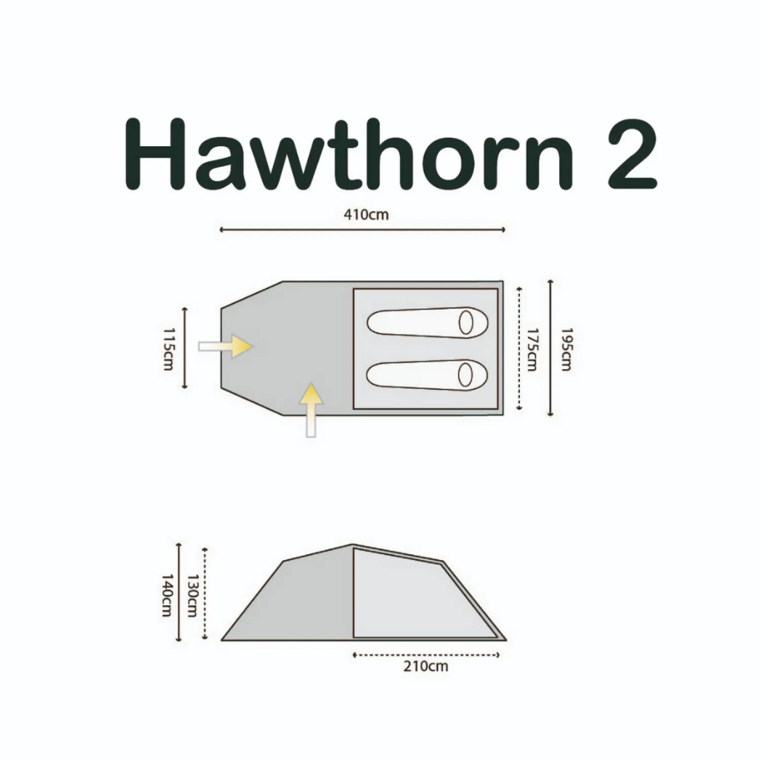 Outlet Highlander Telt - Hawthorn - 2 Personer