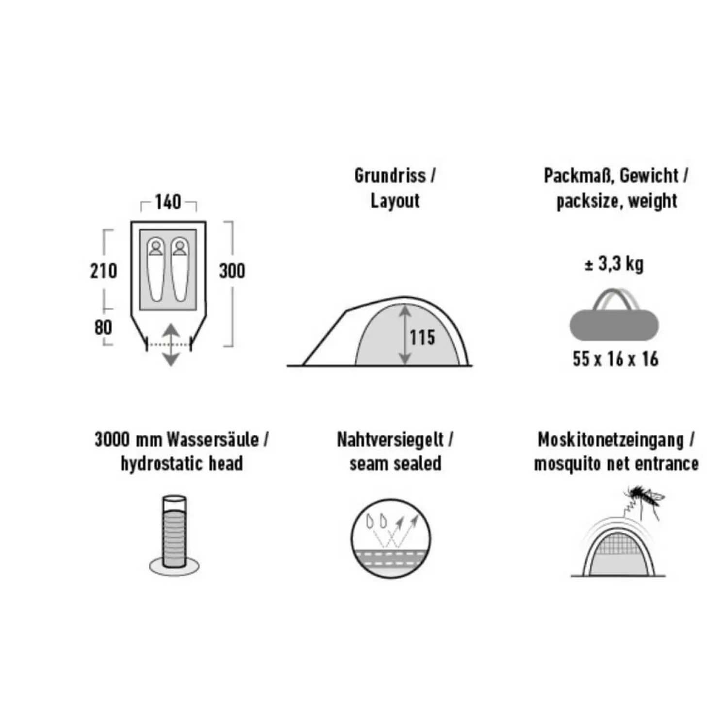 Hot High Peak Telt - Nevada - 2 Personer