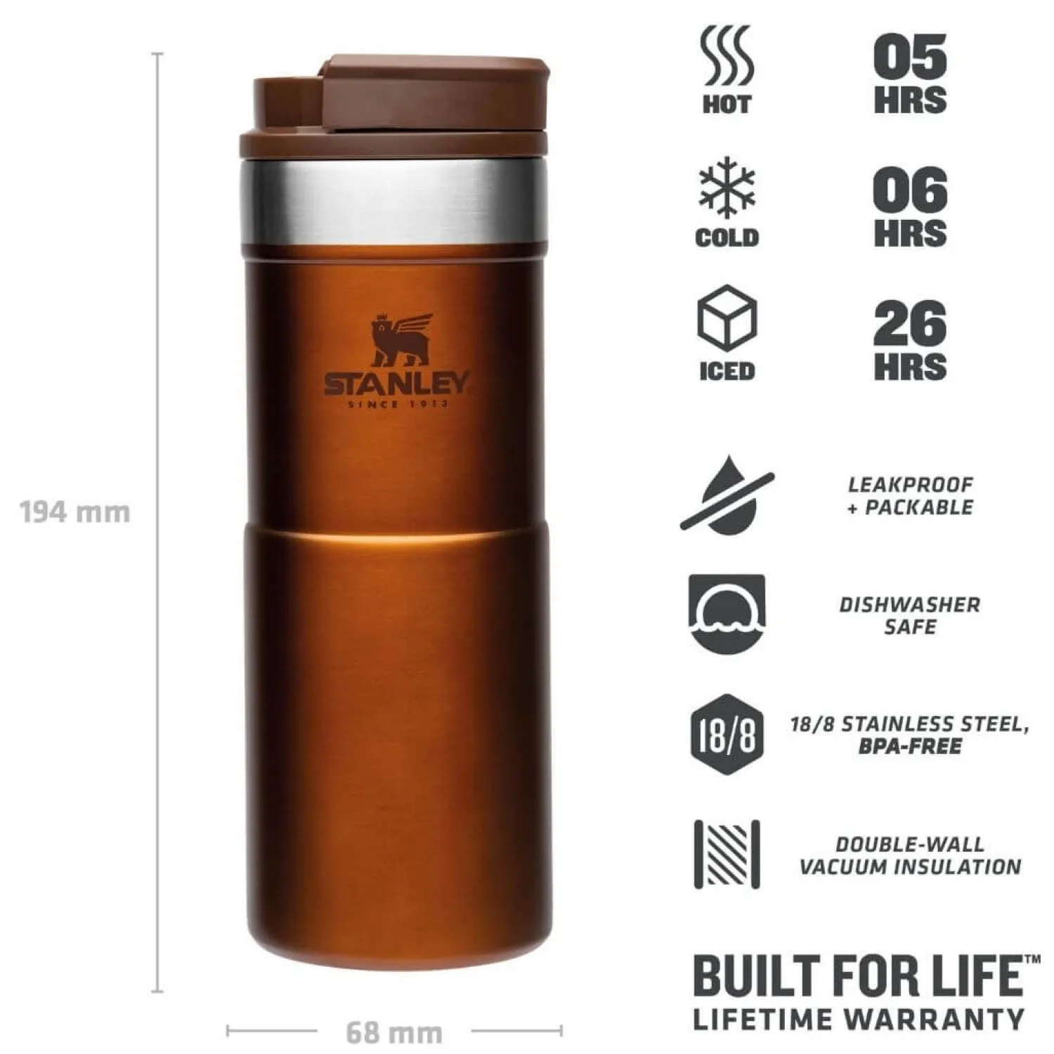 Sale Stanley Termoflaske - Neverleak Travel Mug - 0.35L