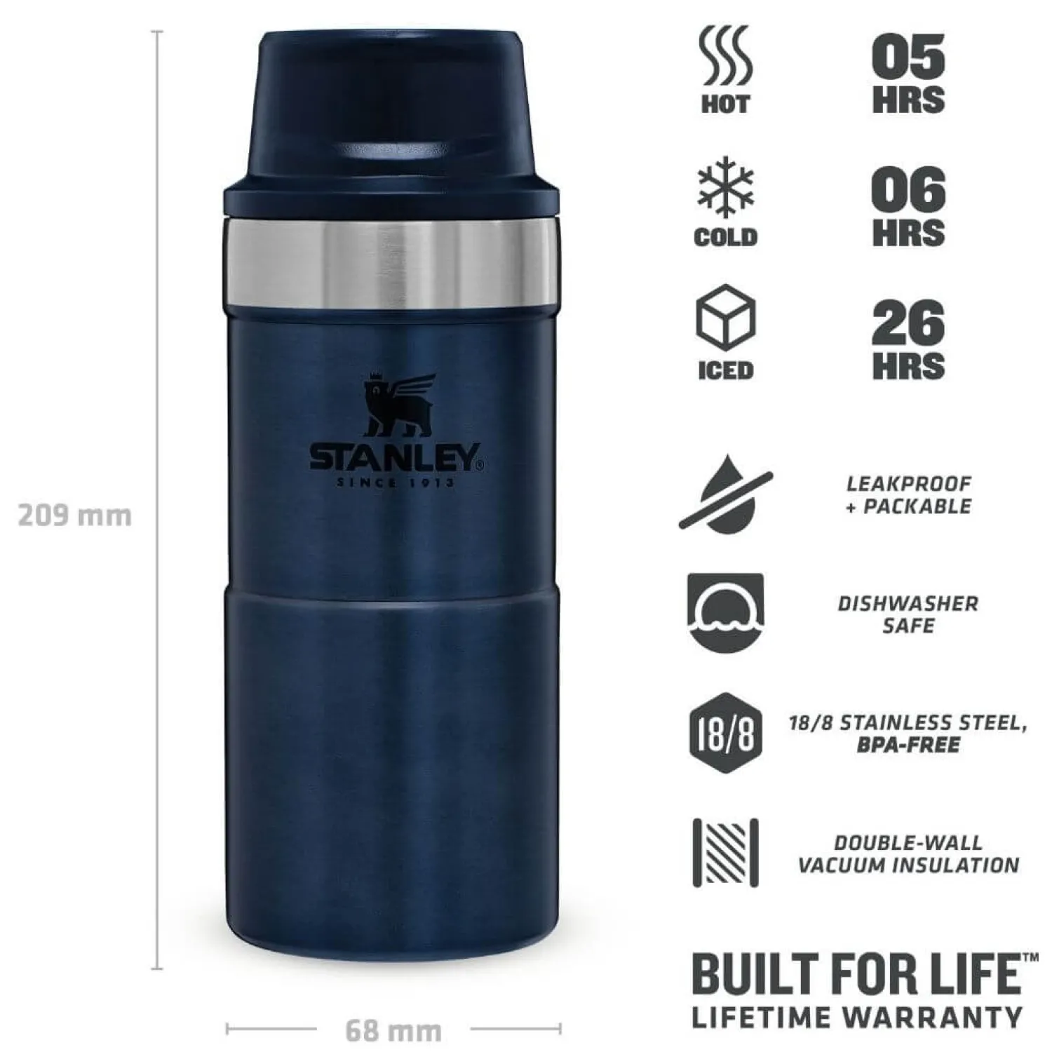 Clearance Stanley Termoflaske - Trigger-Action Travel Mug - 0.35L