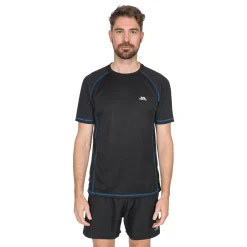 New Trespass T-Shirt Til Maend - Albert - Sort (Kun Small Tilbage)