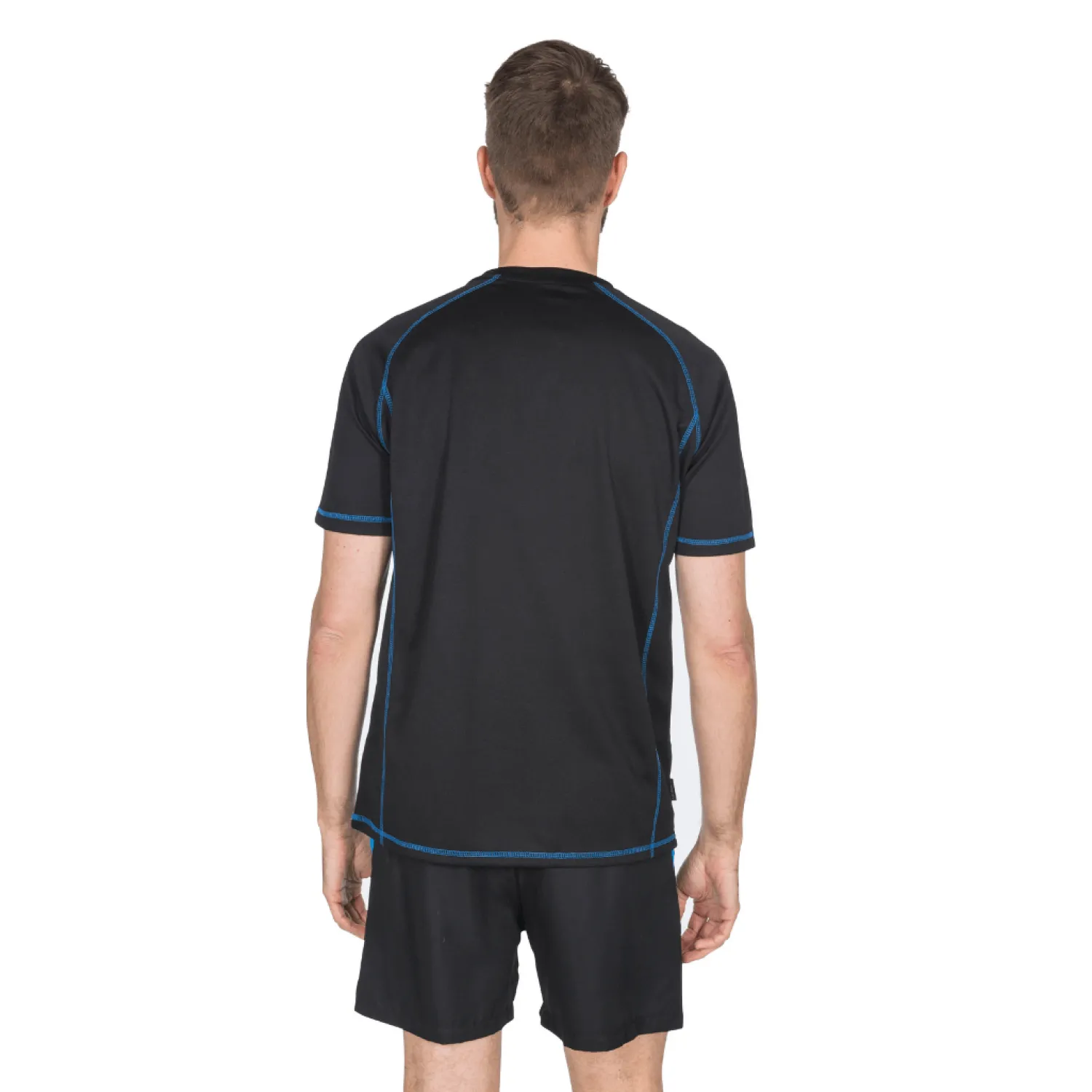 New Trespass T-Shirt Til Maend - Albert - Sort (Kun Small Tilbage)