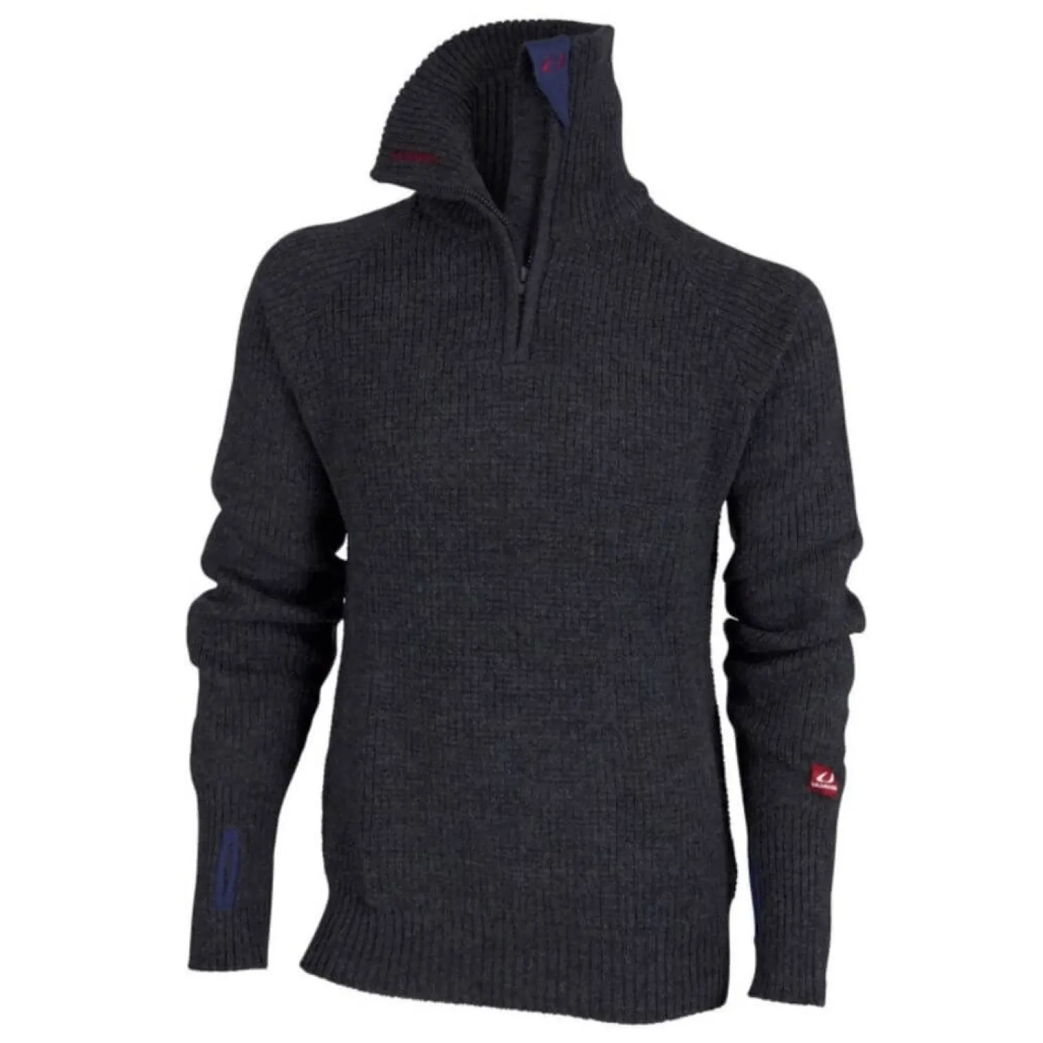 Fashion Ulvang Uld Sweater - Rav Zip - 100% Uld - Sort