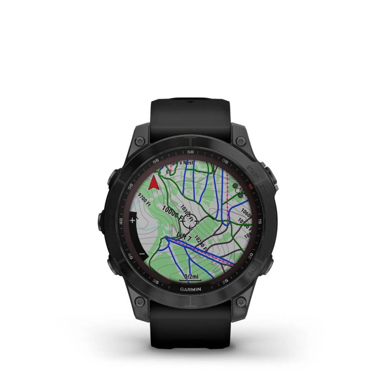 Store Garmin Ur - Fenix 7 Sapphire Solar - 47 Mm - Sort