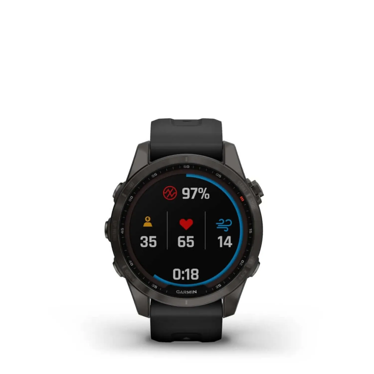 Discount Garmin Ur - Fenix 7S Sapphire Solar - 42 Mm - Sort