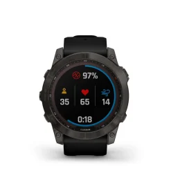 Shop Garmin Ur - Fenix 7X Sapphire Solar - 51 Mm - Sort
