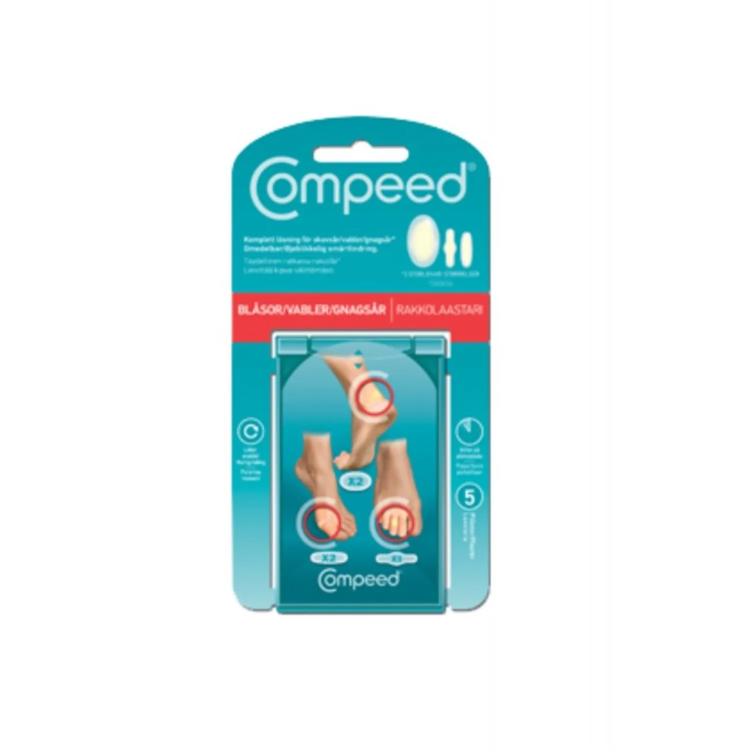 Store Compeed Vabelplaster Mix - 5 Stk