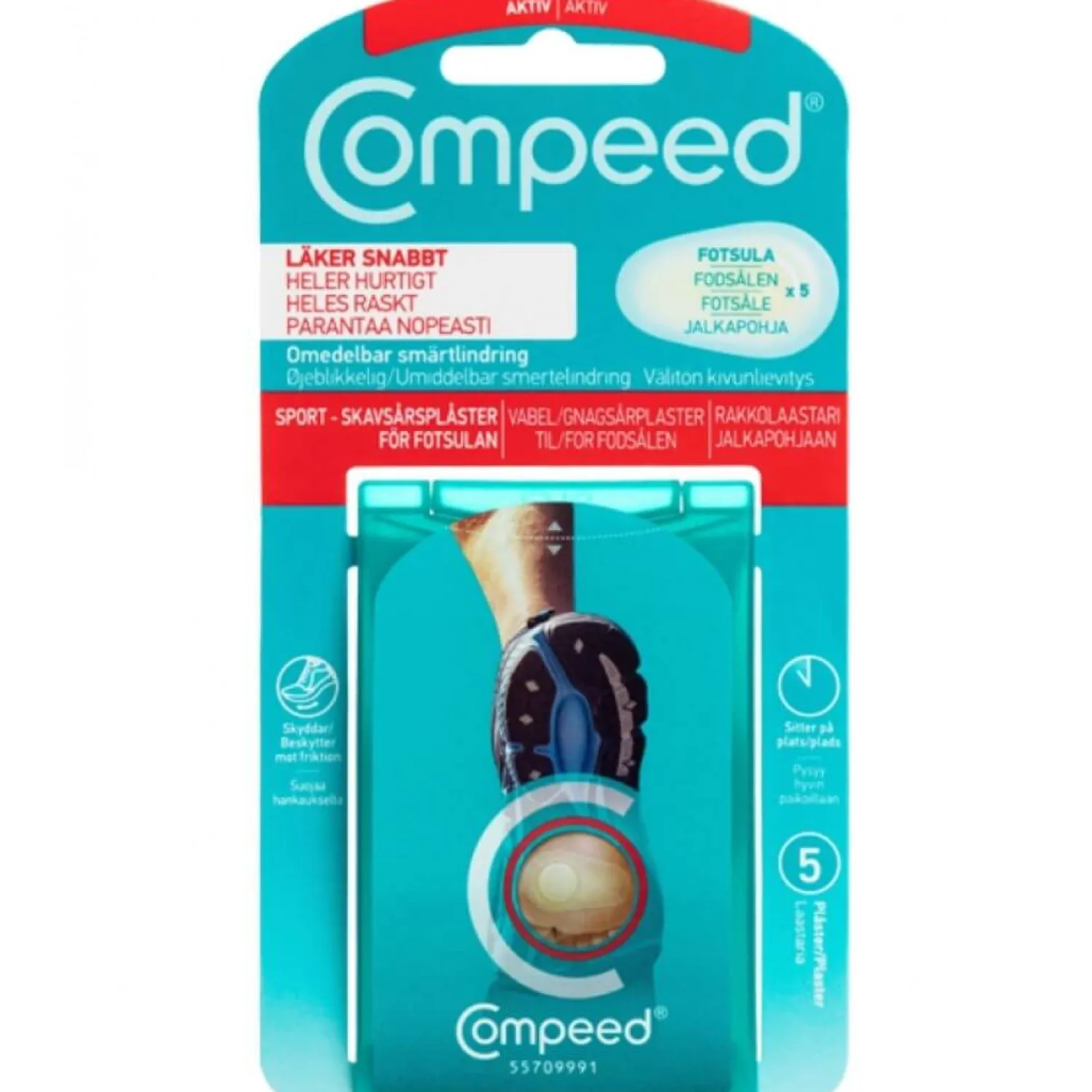 Outlet Compeed Vablelplaster - Vabler Under Foden 5 Stk -