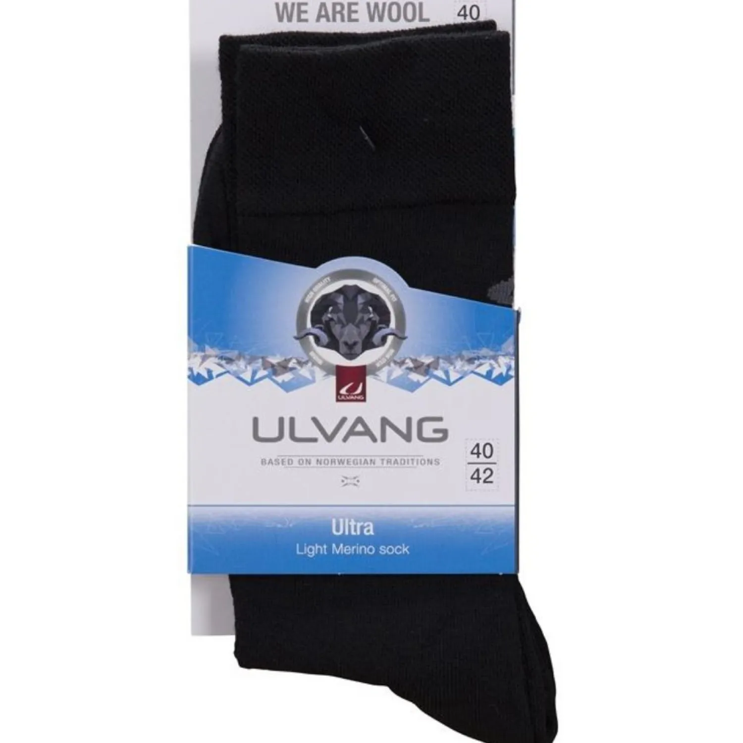 Discount Ulvang Vandresokker - Uld - Ultra - Sort