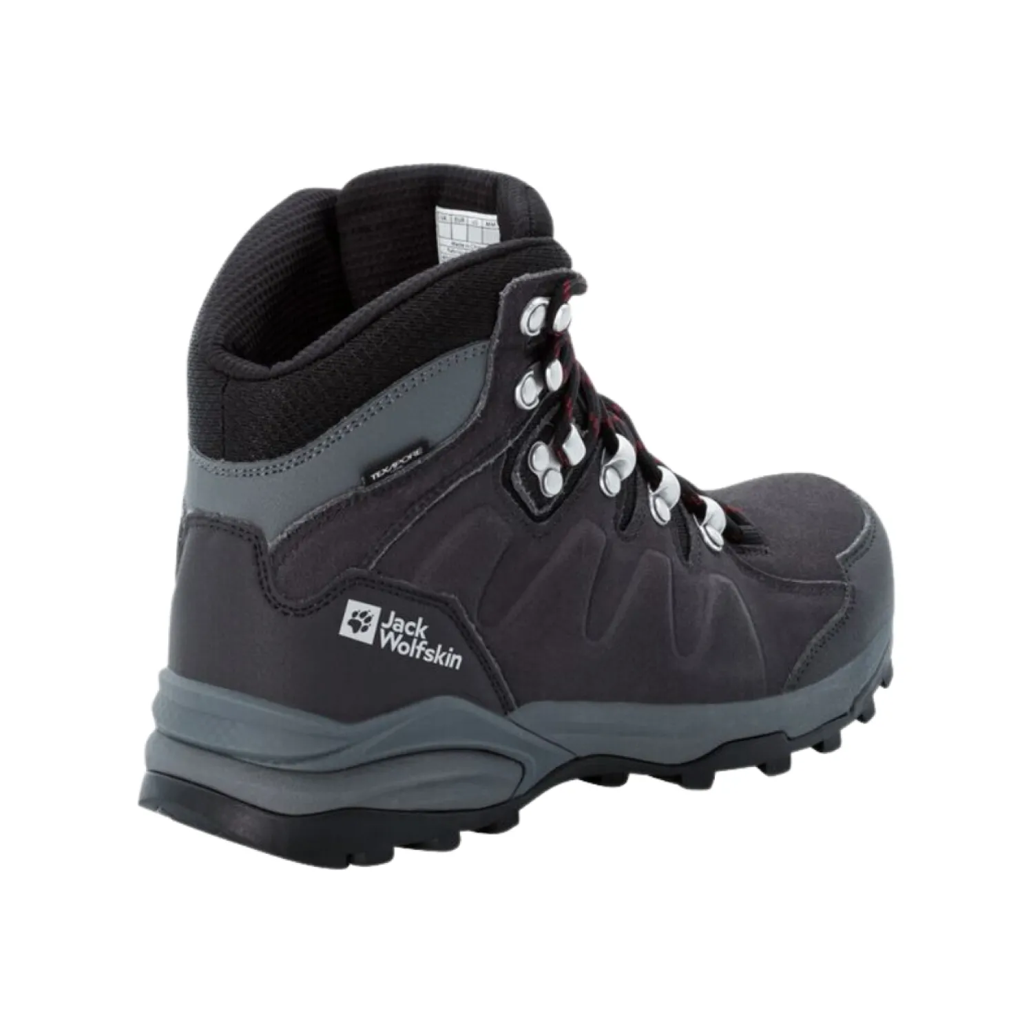 Best Jack Wolfskin Vandrestøvler Til Dame - Refugio Texapore Mid W - Sort